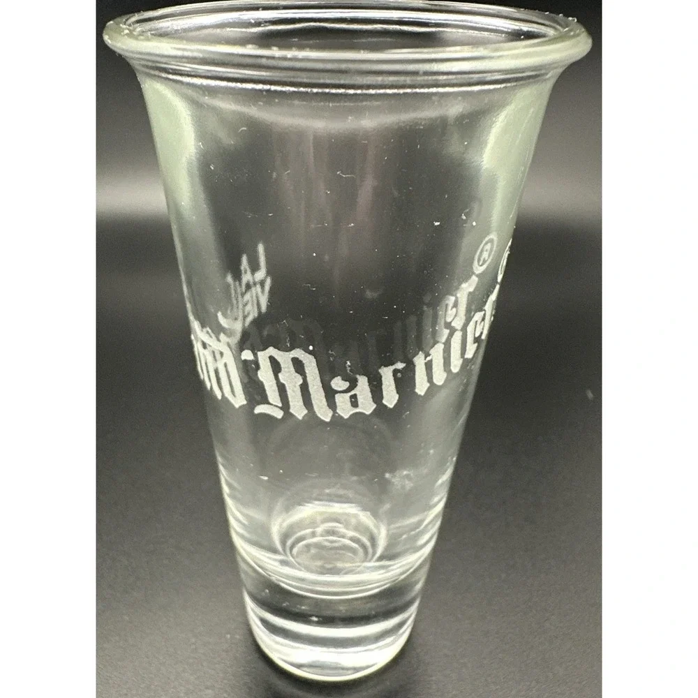 La Vie Grand Marnier Flared Rim Blown Glass Shot Glass Bar Liquor